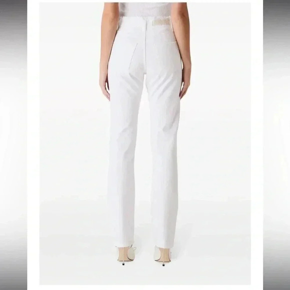 NWT JACQUEMUS LE CHOUCHOU Le de Nîmes Linon High Rise Straight Jeans White Denim - Picture 2 of 13
